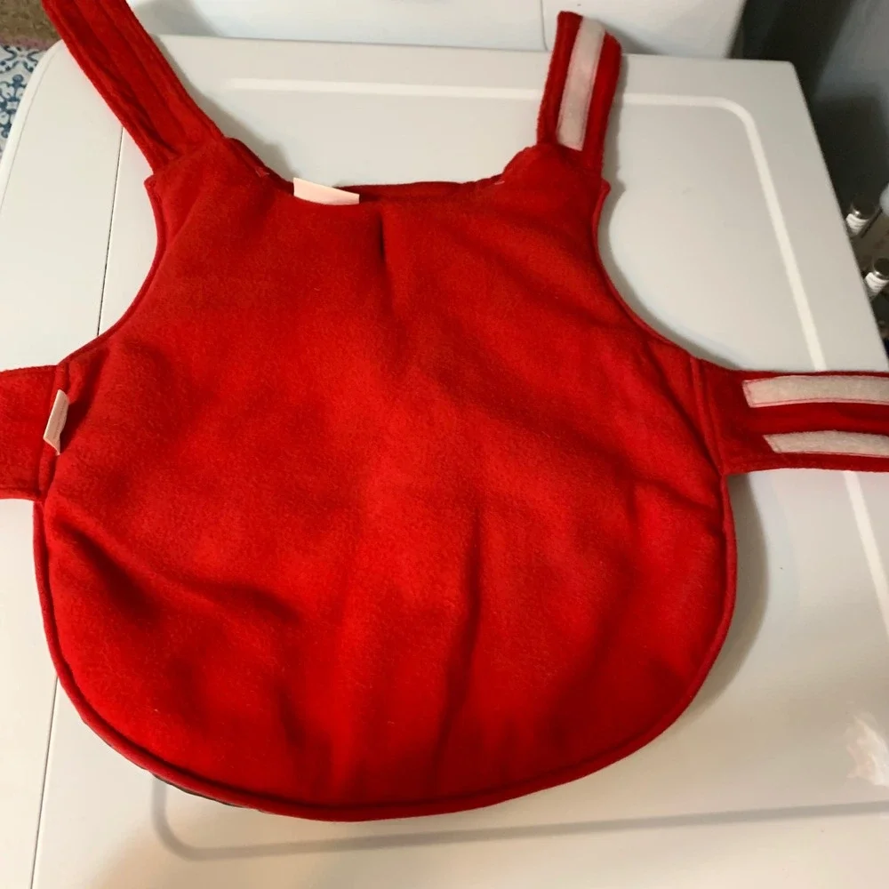 Boots & Barkley Dog Vest Large Red Plaid Reversible Fleece Quilted Jacket